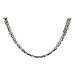 Men's Stainless Steel Half Circle Link Necklace, 24