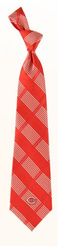 Cincinnati Reds Woven Plaid Necktie