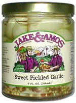 Childrens Toyshop  Gourmet Food : Sweet Pickled Garlic 3 jars: Jake and Amos