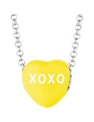 Sweethearts Enamel "XOXO" Heart on 16" Necklace Pendant with Gift Box