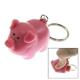 Ned the Naughty Pig Keychain