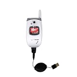 Retractable USB Cable for the LG UX245 with Power Hot Sync and Charge capabilities - Gomadic Brand w/ TipExchange Technology