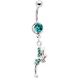 Zircon Blue Jeweled Magical Fairy Belly Ring