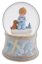 Adorable Little Boy Praying Waterglobe