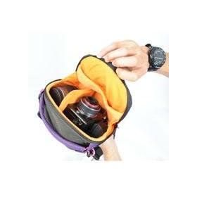 Crumpler Pleasure Dome Camera Bag, Medium, Purple/Gunmetal Orange (Adorama Exclusive-Limited Edition)