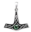 Celtic Thor's Hammer Pendant - Pewter - 1.25'' Length