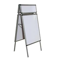 1 Alu Kundenstopper mit Topschild Aufsteller Strassenstaender Werbeaufsteller Werbetafel Werbestaender