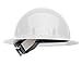 Fibre-Metal E1RW01A000 Honeywell White Class E Type I SuperEight Thermoplastic Hard Hat With 8-Point Ratchet Suspension - (Case of 10)