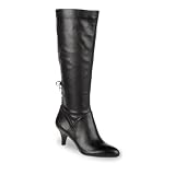 Naturalizer Women's Dinka Wide Shaft Boot,Black,8.5 W US
