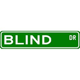 BLIND Street Sign ~ Personalized Family Lastname Sign ~ Gameroom, Basement, Garage Sign ** by The Lizton Sign Shop