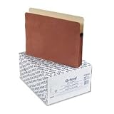 ESSELTE PENDAFLEX CORP. / STANDARD RED FIBER RECYC. FILE POCKETS, LETTER SIZE, 3-1/2 EXP., 25/BOX / ESS1524EOX / Sold as 1 Box / Mfr Part # 1524EOX \*/ STANDARD RED FIBER RECYC. FILE POCKETS, LETTER