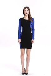 Sexy Long Sleeves Round Neck Cotton/Polyester/Spandex Above the Knee Prom Dress 