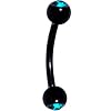 Green Anodized Titanium Ball Eyebrow