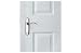 1 Pair Chrome Internal Door Handle On 7inch Backplate