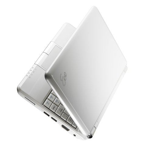 ASUS Eee PC 901 12G (8.9-inch Display, 1.6 GHz Intel ATOM Processor, 1 GB RAM, 12 GB Solid State Drive, XP Home, 6 Cell Battery) Pearl White image