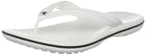 crocs Unisex Crocband Flip Flop,White,Men's 11 M/Women's 13 M