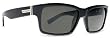 VON ZIPPER FULTON BLACK GLOSS PLASTIC SUNGLASSES
