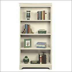 Riverside Furniture 1224W A Splash of Color 60" H Bookcase in Parchment White