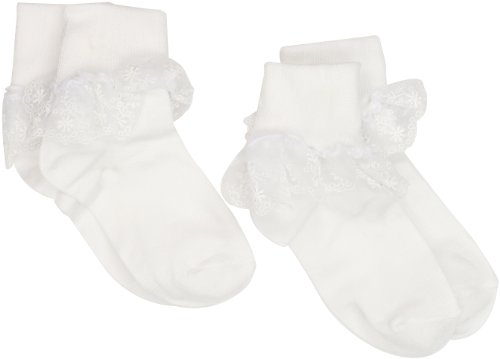 Jefferies Socks Little Girls'  Snow Queen Lace  Sock Pack (Pack of 2)