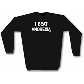 I BEAT ANOREXIA Logo Men's Sweat Shirt in 2 colors Small thru 3XL