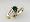 14K .50 CT Pear Shaped Emerald & Diamond Ring Size:6