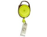 Produkt-Bild: Ausweis Jojo mit Schlaufenclip Oval in gelb transparent