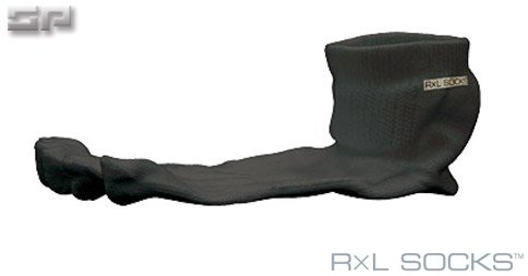 R×L SOCKS(アールエルソックス) 男女兼用 立体 五本指 ランニングソックス TRR-15G BK