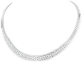 Sterling Silver Graduated Riccio Necklace
