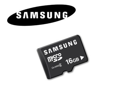 OEM Samsung 16GB Micro SD HC Memory Card w/ Adapter - Class 2