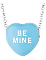 Sweethearts Enamel "Be mine" Heart on 16" Necklace Pendant with Gift Box