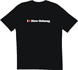 I Heart (Love) New Orleans Men's Tee Shirt Small-Black TANK TOP