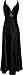 Twist Back Beaded Satin Formal Gown Junior Plus Size, 3X, Black