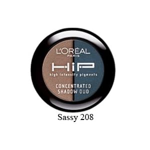 Loreal Hip High Intensity Pigments Concentrated Eye Shadow Duo, Sassy 208 – 1 Ea