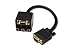 Electronics : VGA Splitter Cable, HD15 to 3x RCA + HD15 0.2m