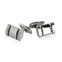 Polished Stainless Steel Cufflinks with Exposed Cables with Gift Box
