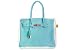Banane Taipei / Banana Taipei Birkin Printed Canvas Bag - Tiffany Blue