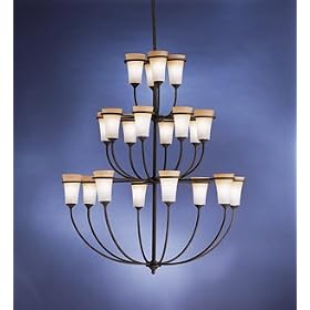 Meredith Indoor 20 Light Distressed Black Incandescent Chandelier