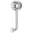 14 Gauge 8mm Clear Gem Vertical Hood Piercing -1/2" 2.5mm Rise