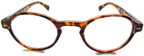 OXBRIDGE London Retro Preppy P3 Round READING GLASSES +3 Brown Tortoiseshell 30s 40s Geek Ivy League +3.00 Prescription Spectacles Vintage Eyeglasses FREE Case