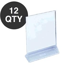 DOZEN 5.5X3.5 MENU TABLE CARD PLACE HOLDER - WHOLESALE QTY by overstockedkitchen