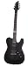 Schecter Blackjack Slim Line Series PT Custom 6-String Electric Guitar, Satin Black, with Passive Pickups