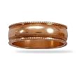 6mm Solid Copper with Milgrain Design Ring