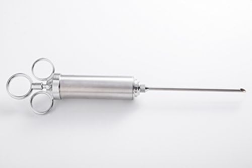 Grill Stainless Steel Meat Marinade Injector 2 oz Flavor Needle Cooking Syringe