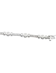 14K White Gold Diamond Bracelet - 1.00 Ct. -- LIFETIME WARRANTY