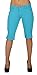 U-Turn Jeans Women's Basic Bermuda Stretch Moleton with Gentle Push Up Stitching