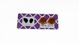 Grooms I DO Cufflinks with Colored Crystal-Antique Gold Charm- Purple Stone