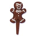 Gingerbread Man - 3 Inch Cake Decorating Pick - 12 count