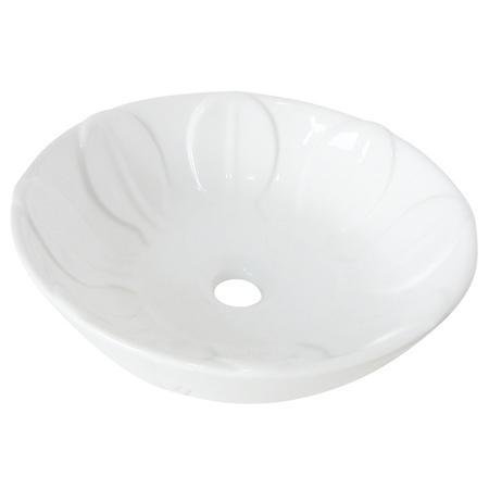 GLOVER VESSEL SINK WITHOUT OVERFLOW-White Finish