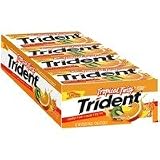 Trident Sugar Less Chewing Gum Val-U-Pak, Tropical Twist - 12X18 Stick Pack