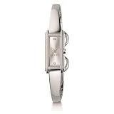 Gucci Women`s YA109519 G Line Steel Silver Dial Two Diamonds Watch